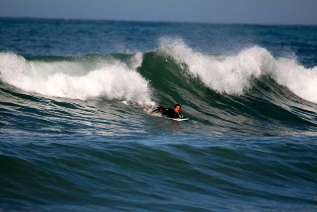  Pushed by the current 
